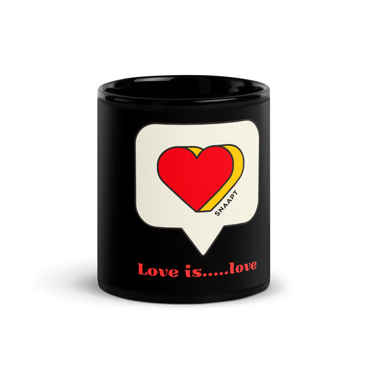 Love is... love - Black Glossy Mug