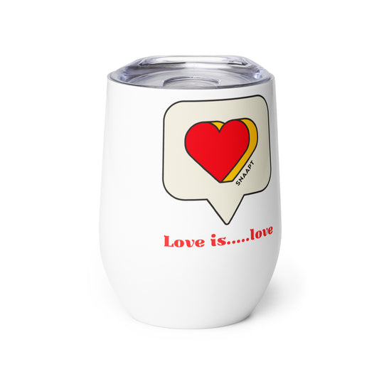 Love is... love - Wine tumbler